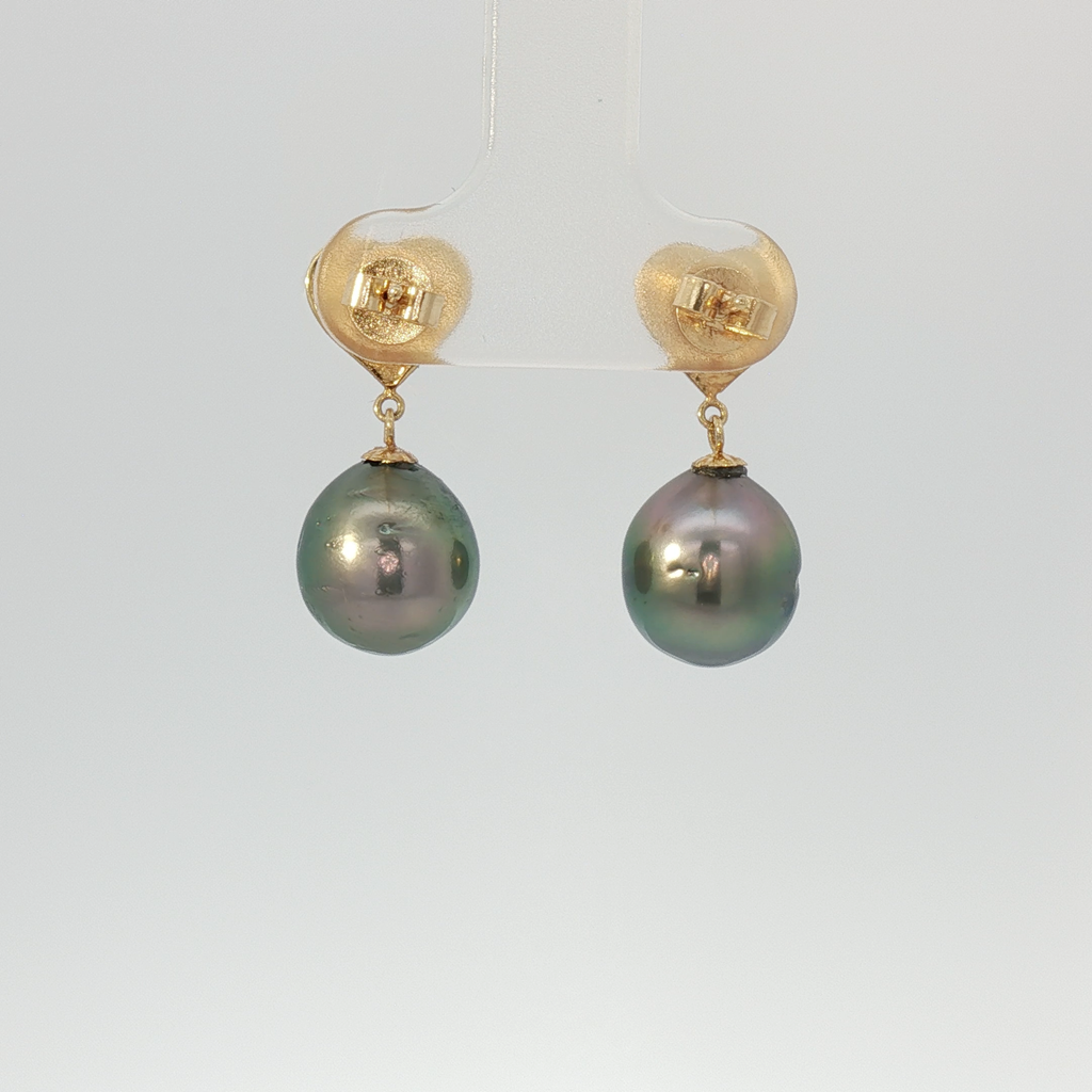 Tahitian Pearl Heart Earrings