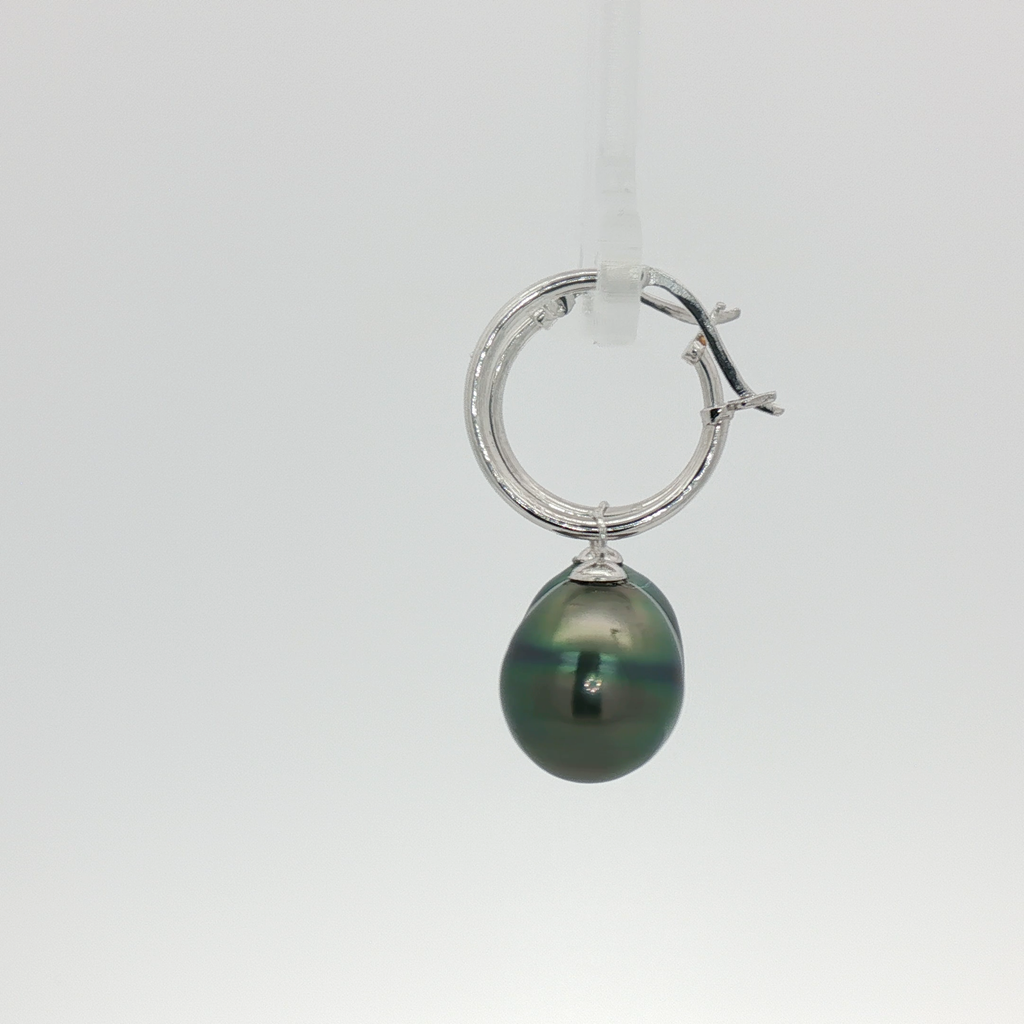 Tahitian Pearl Hoops