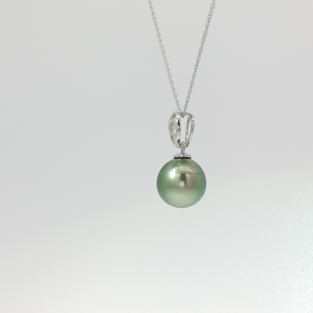 Tahitian Pearl Filigree Pendant