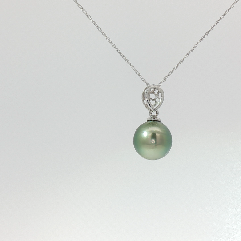 Tahitian Pearl Filigree Pendant