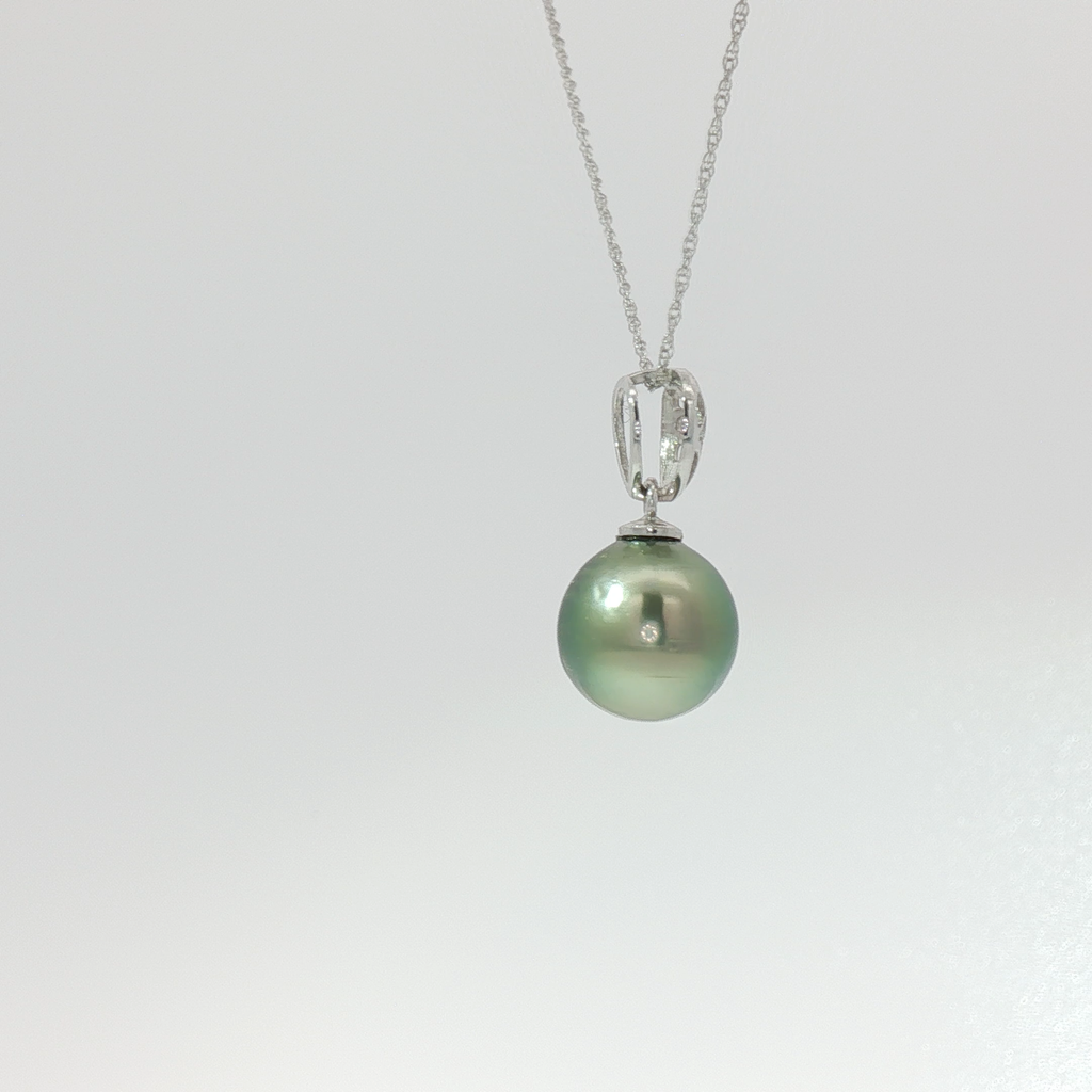 Tahitian Pearl Filigree Pendant