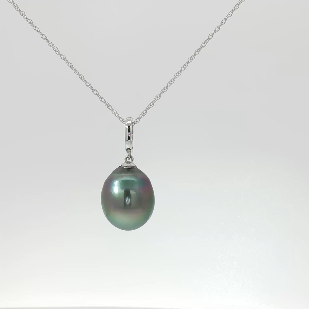 Tahitian Pearl Open Close Pendant