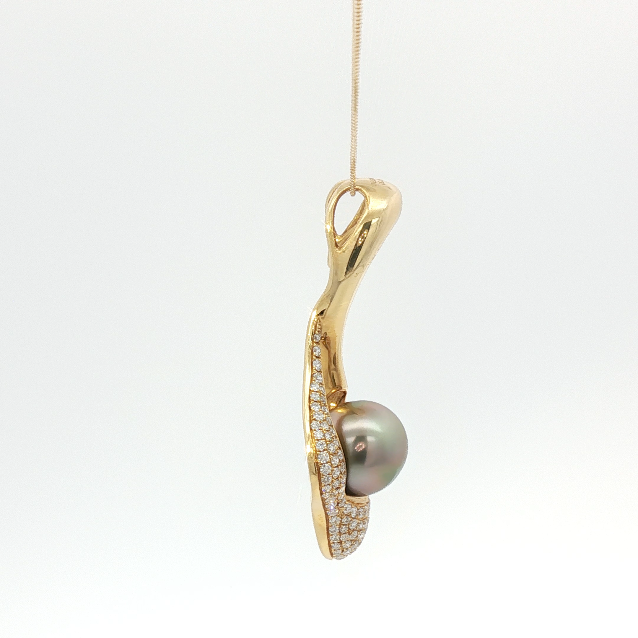 Tahitian Pearl Bird Pendant