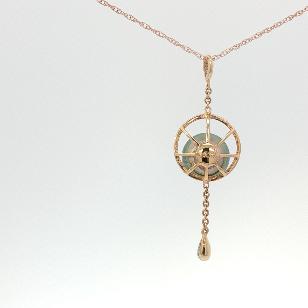 Tahitian Pearl Compass Pendant