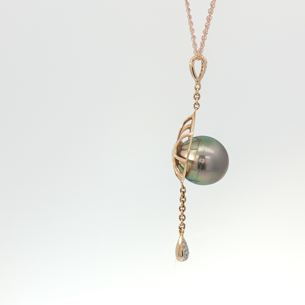 Tahitian Pearl Compass Pendant
