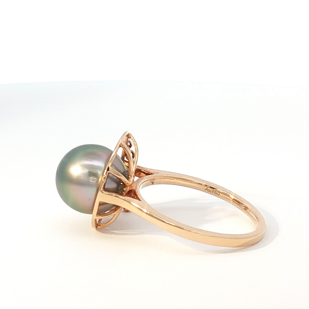Tahitian Pearl Compass Ring