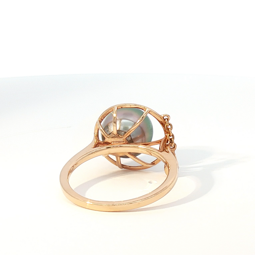 Tahitian Pearl Compass Ring