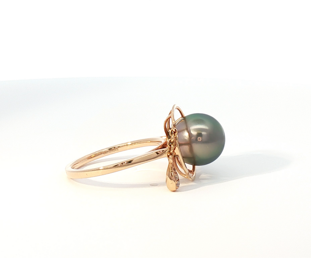 Tahitian Pearl Compass Ring