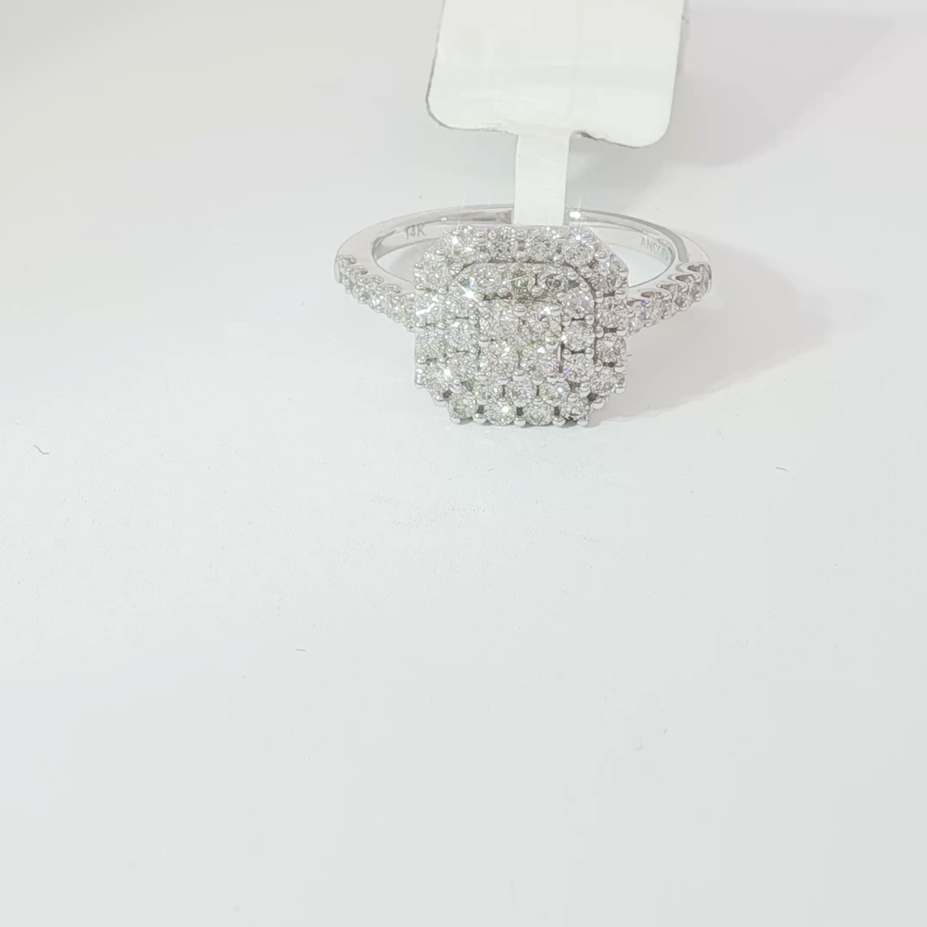 Cushion illusion ring
