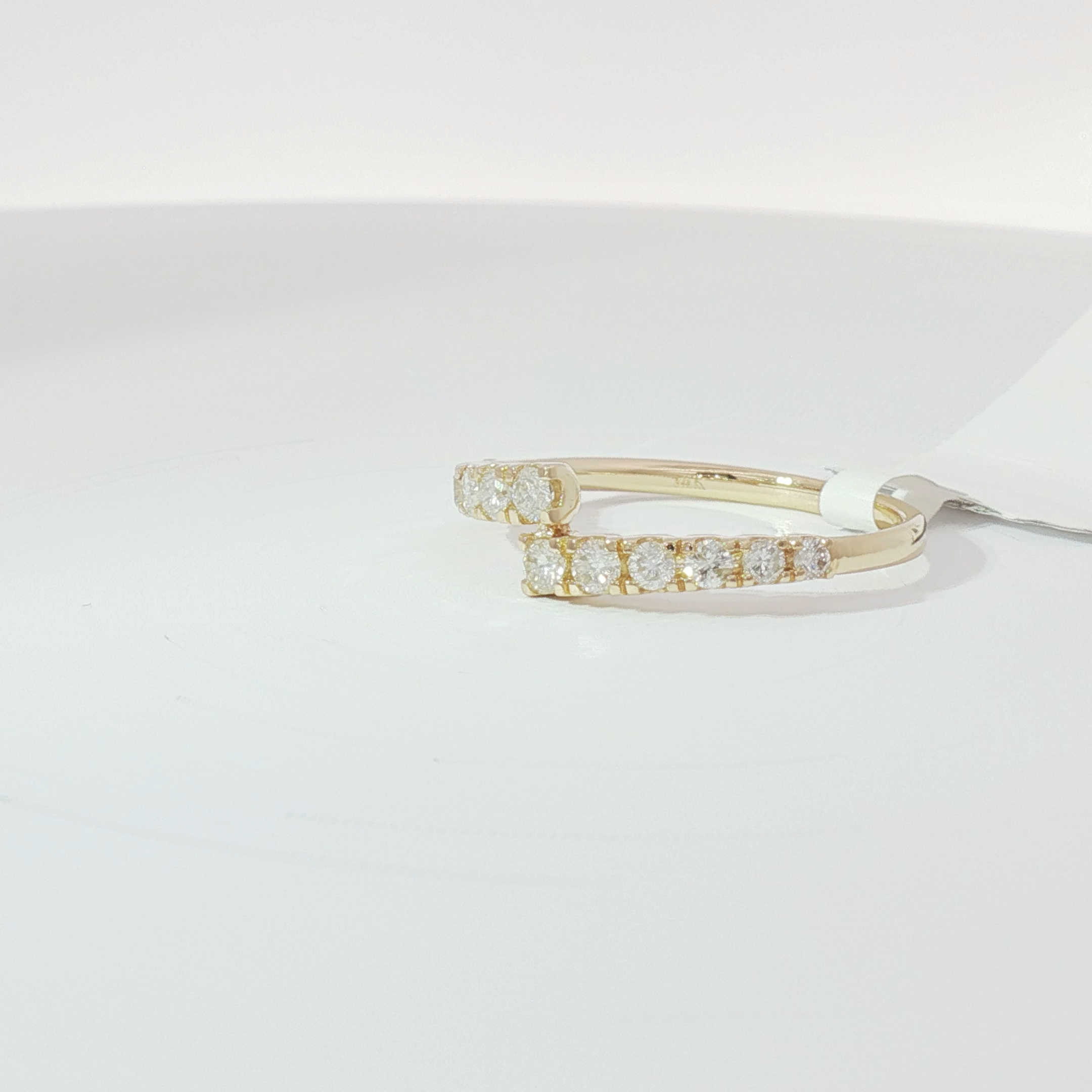 Split shank diamond ring