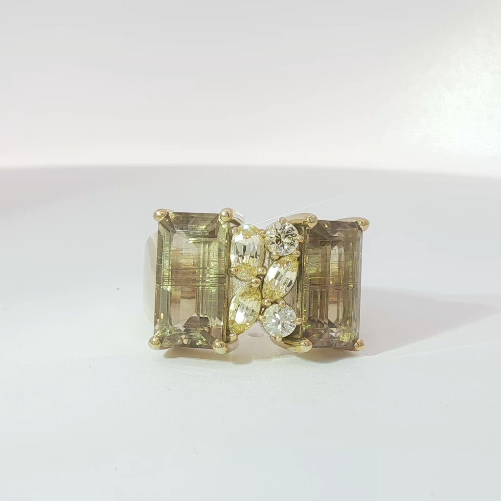 Zultanite & Sapphire Ring