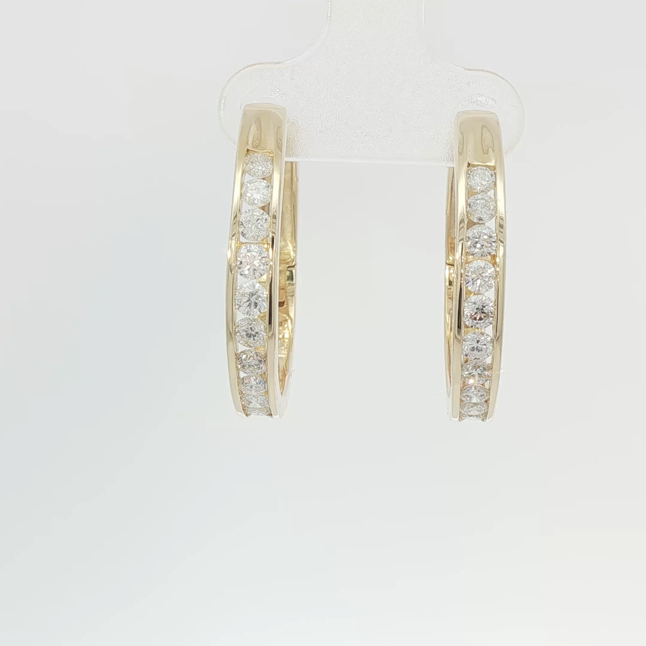 Channel set hoops large