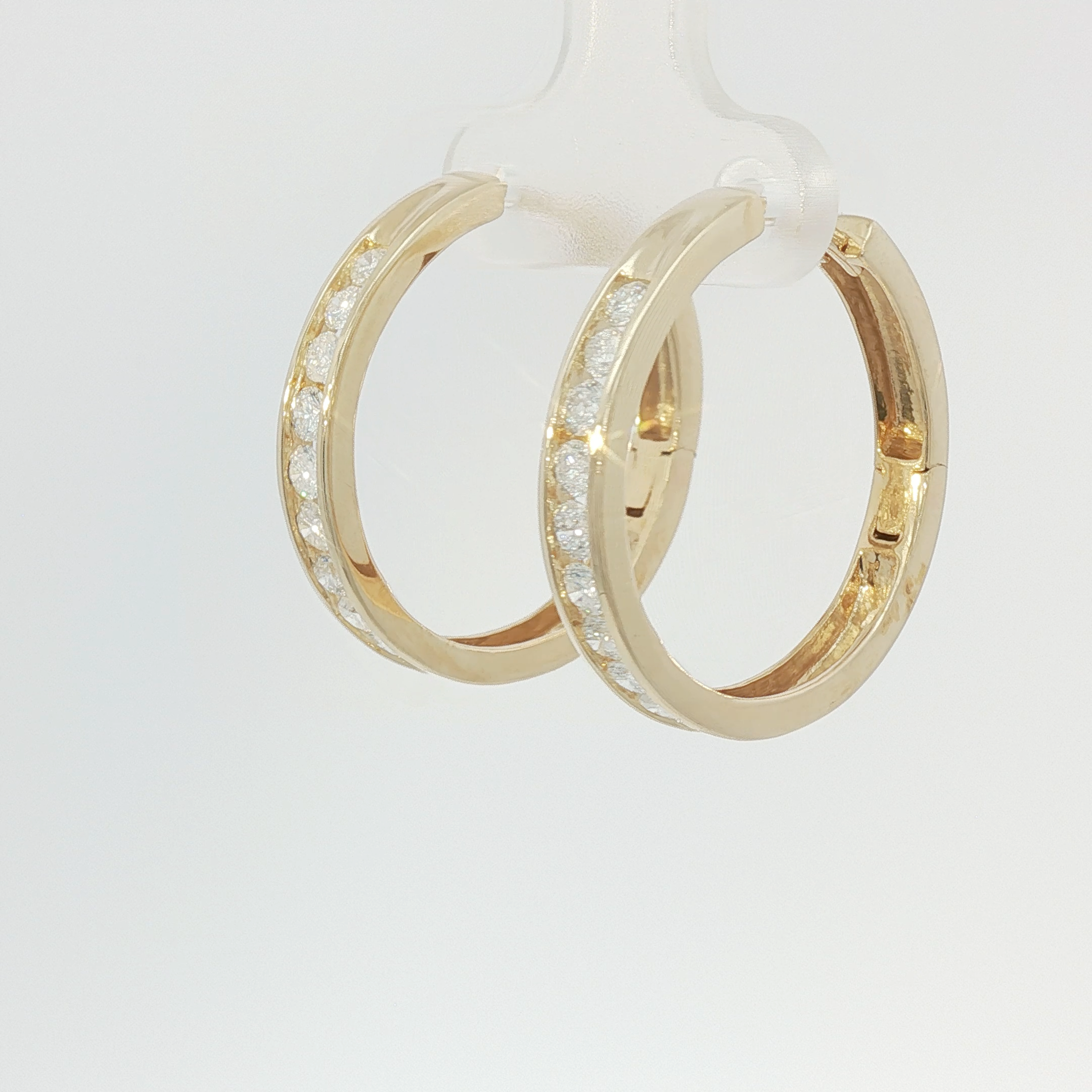 Channel set hoops large