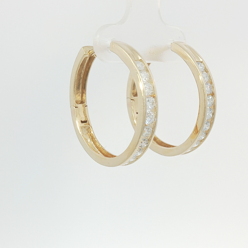 Channel set hoops large