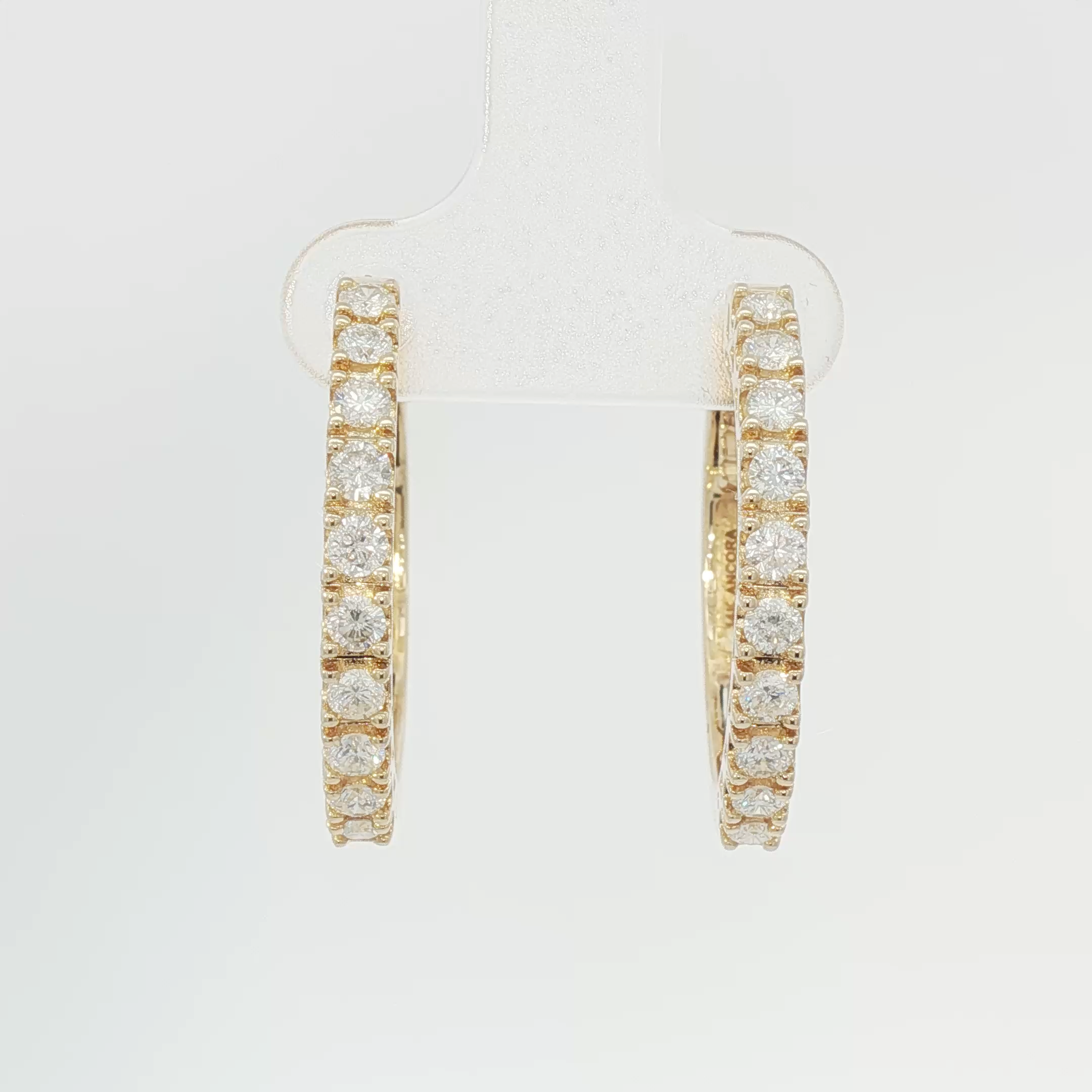 Pavé hoops large