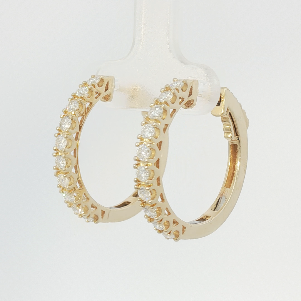 Pavé hoops large