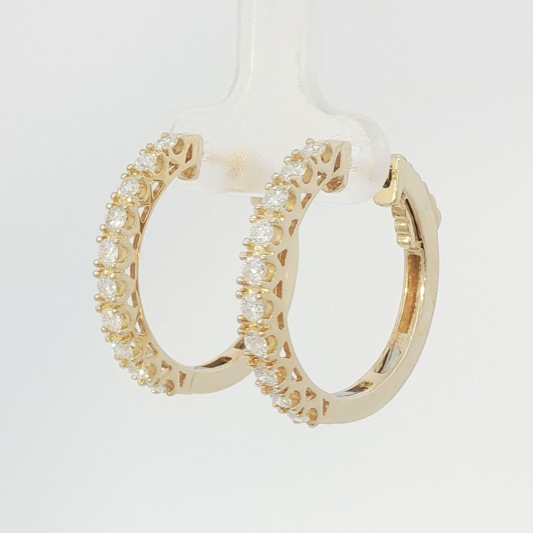 Pavé hoops large