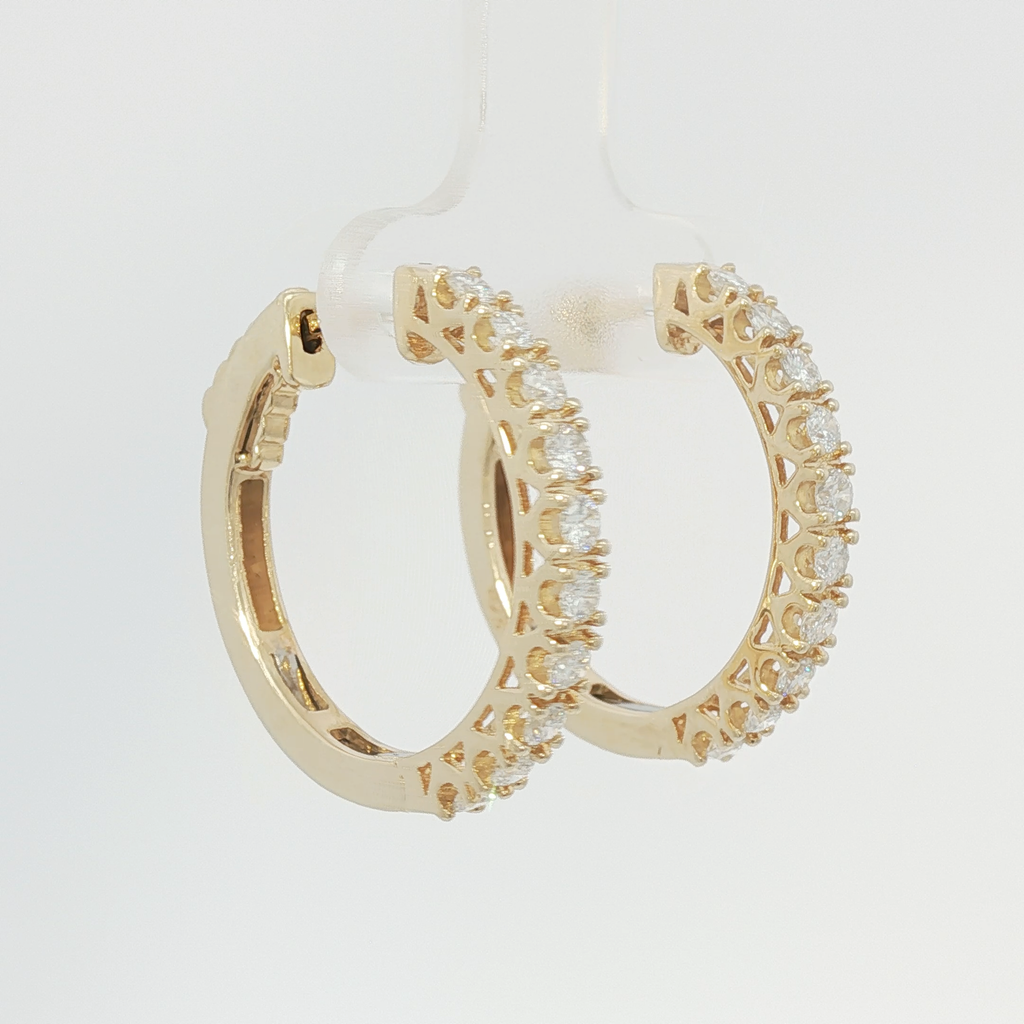 Pavé hoops large
