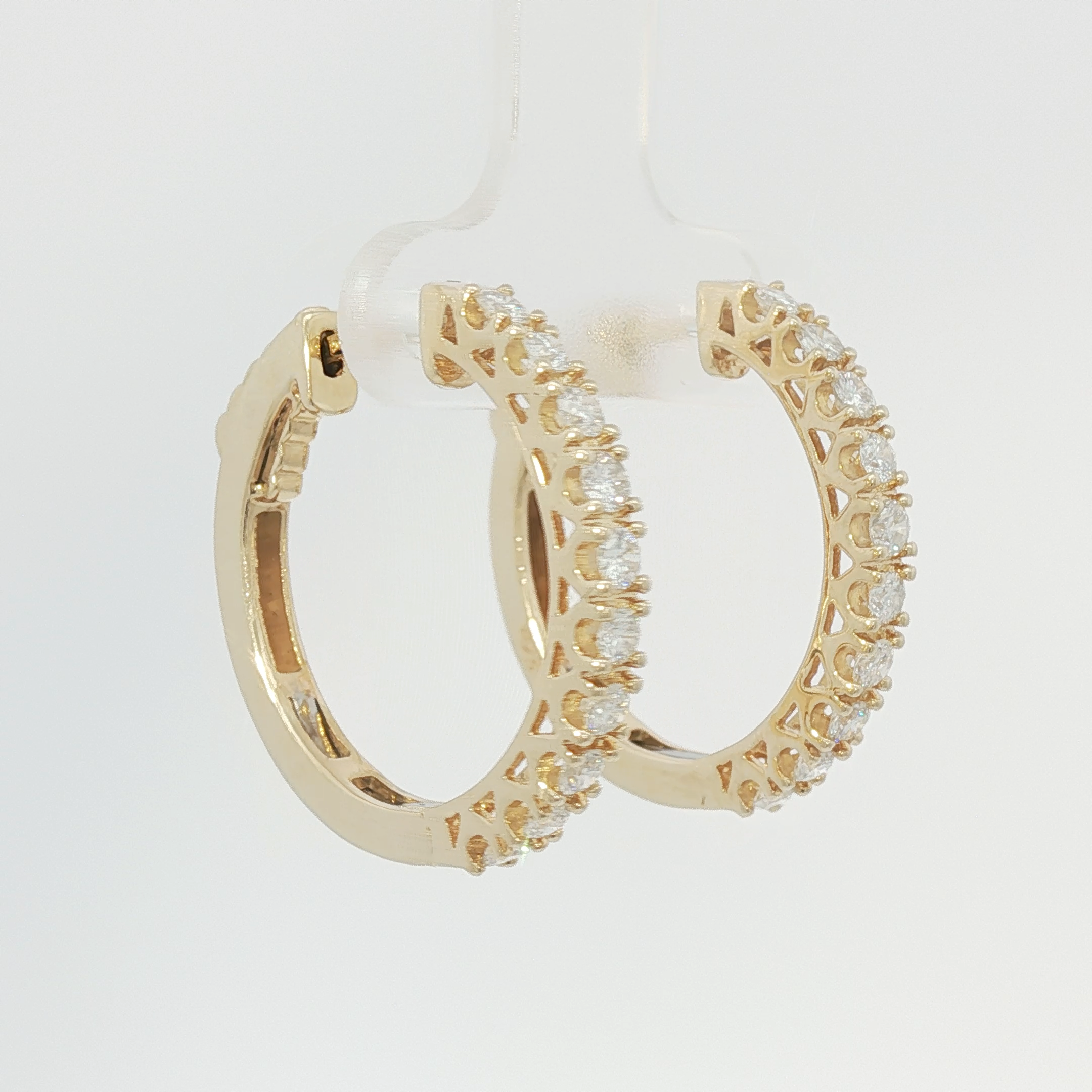 Pavé hoops large
