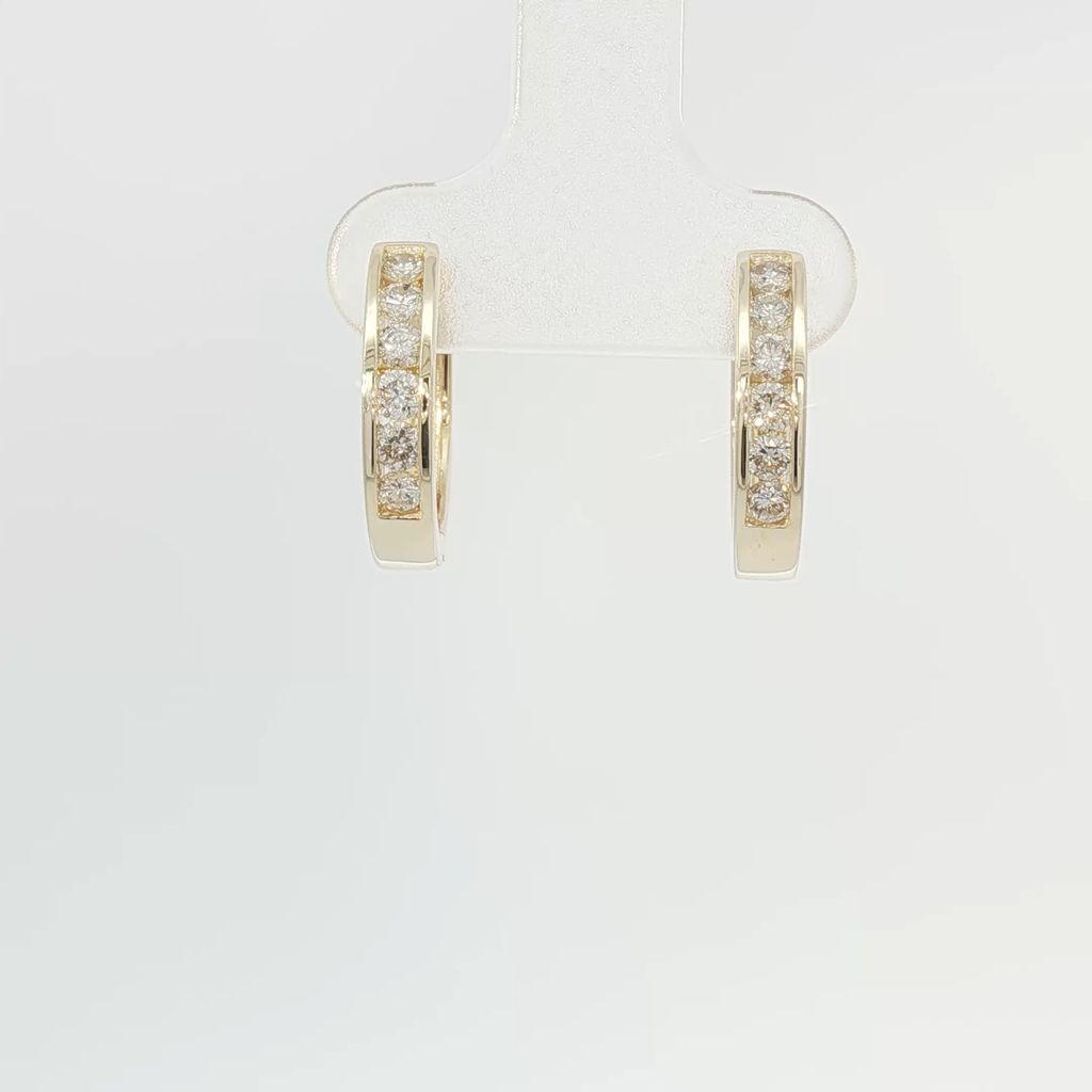 Channel set hoops small