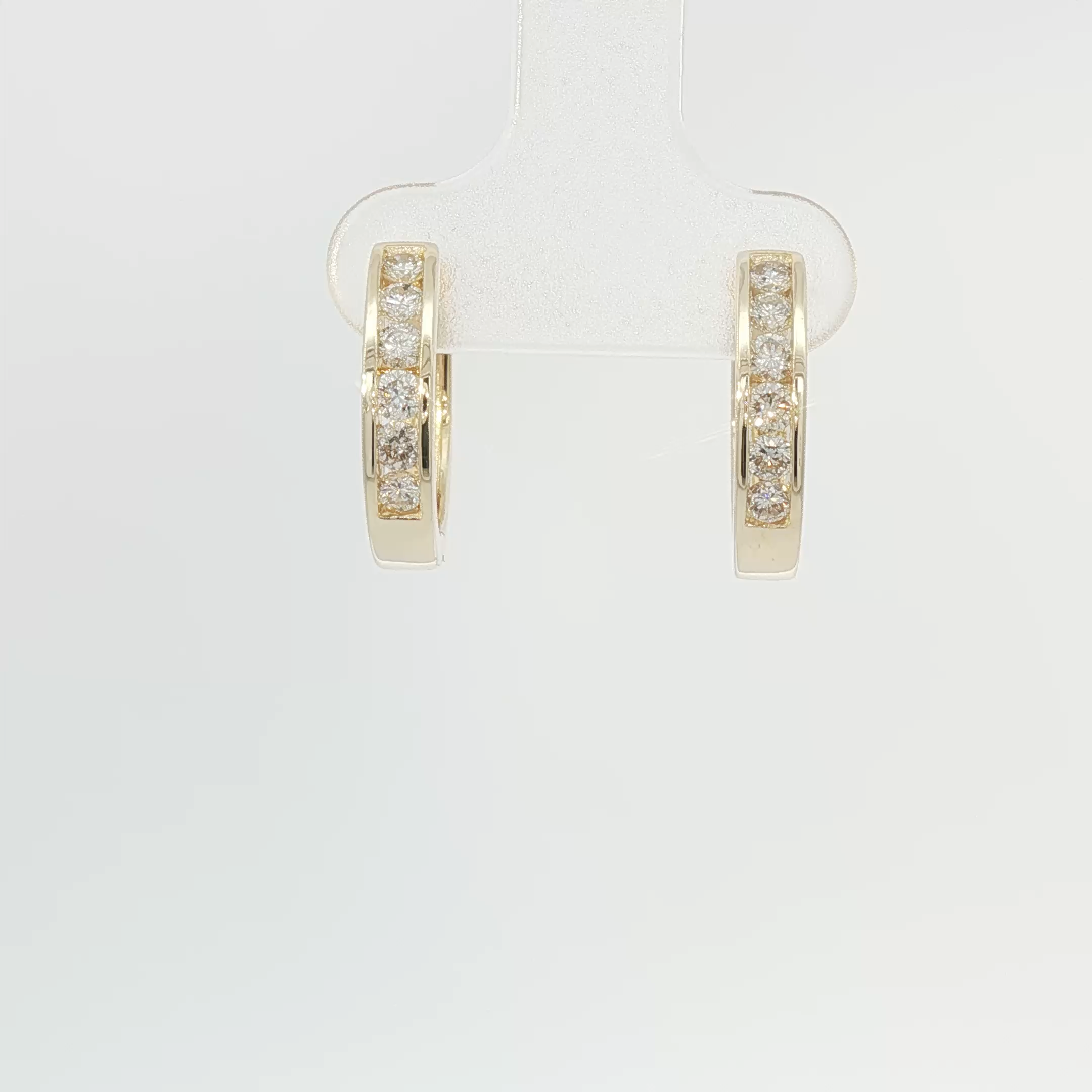 Channel set hoops small