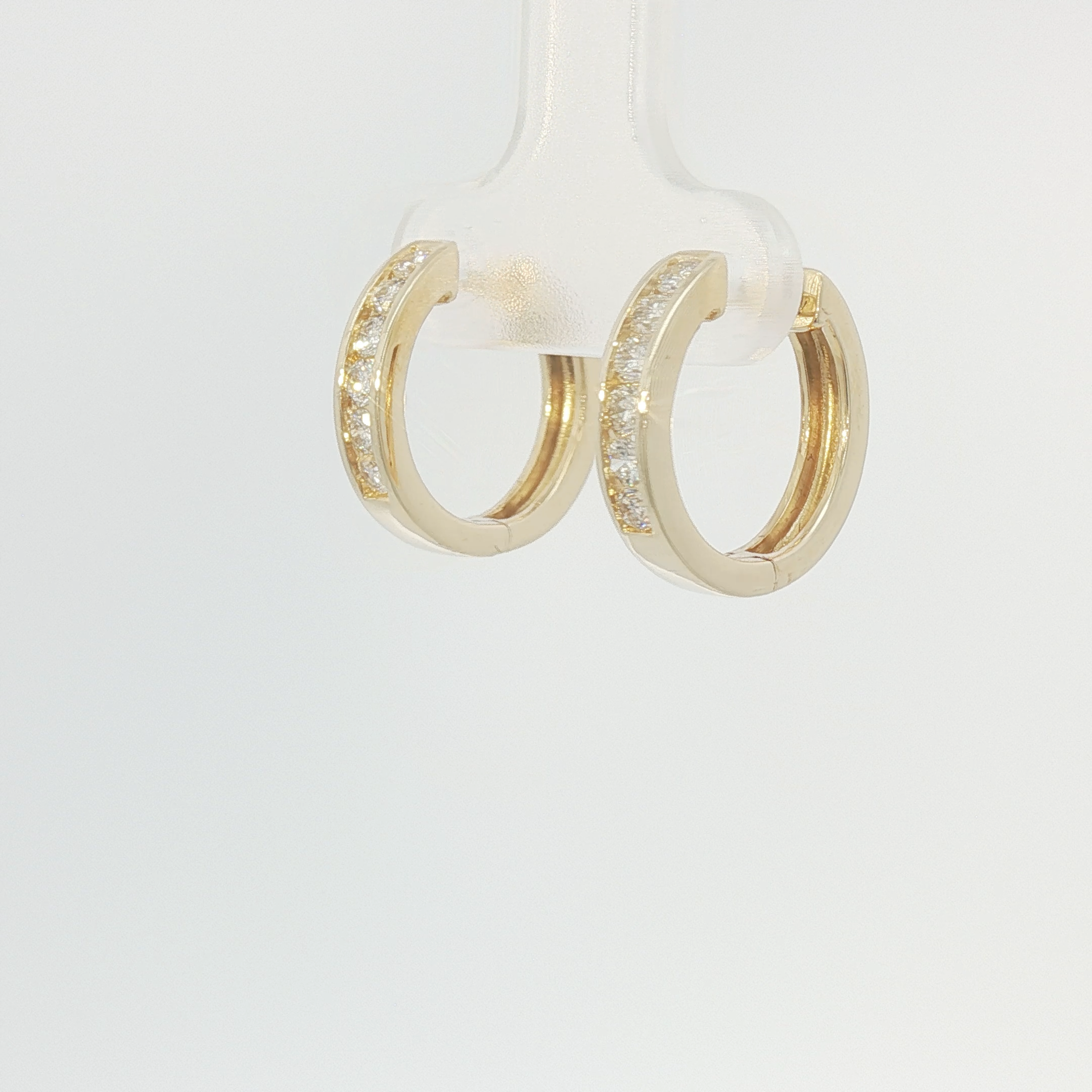 Channel set hoops small