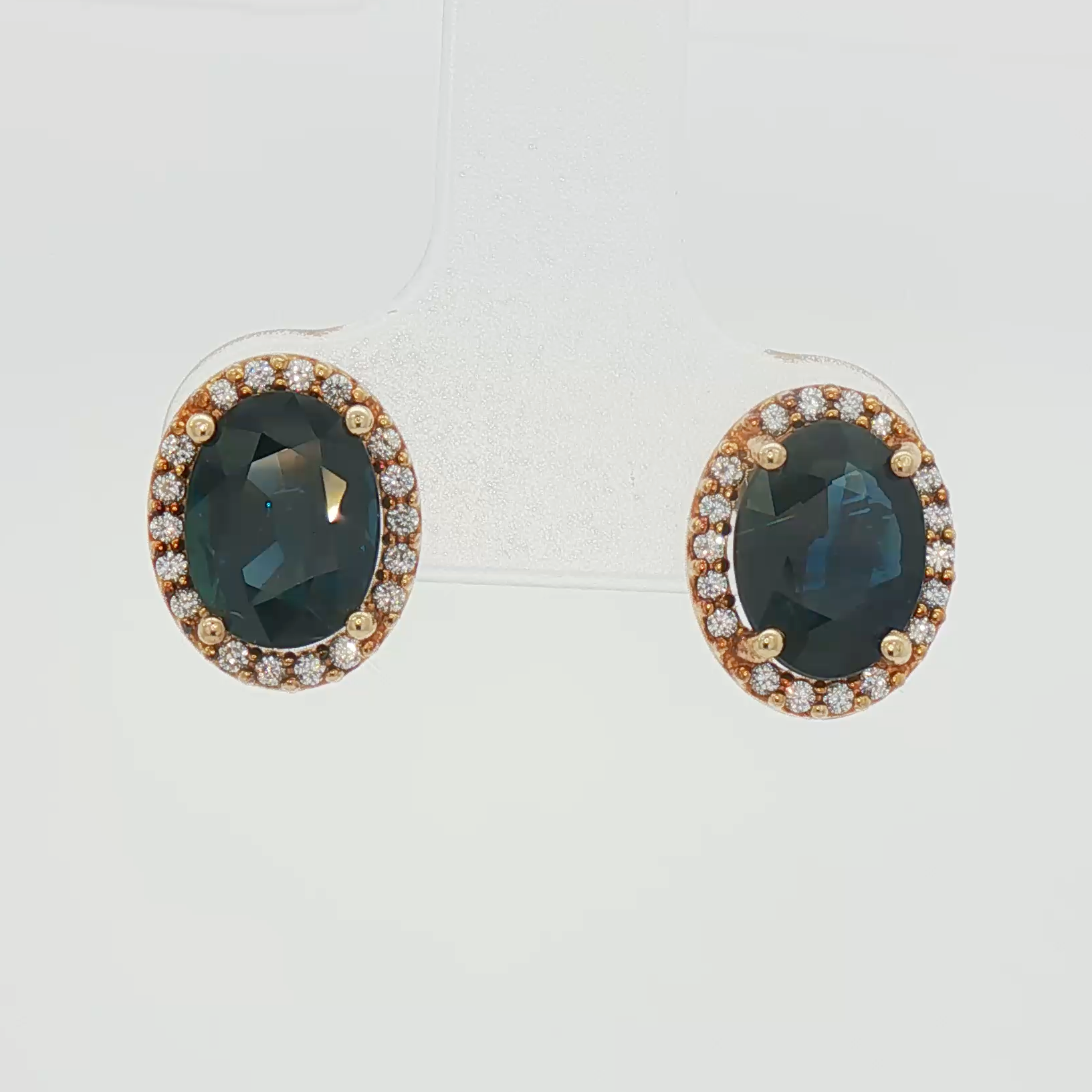 Sapphire & Diamond Studs