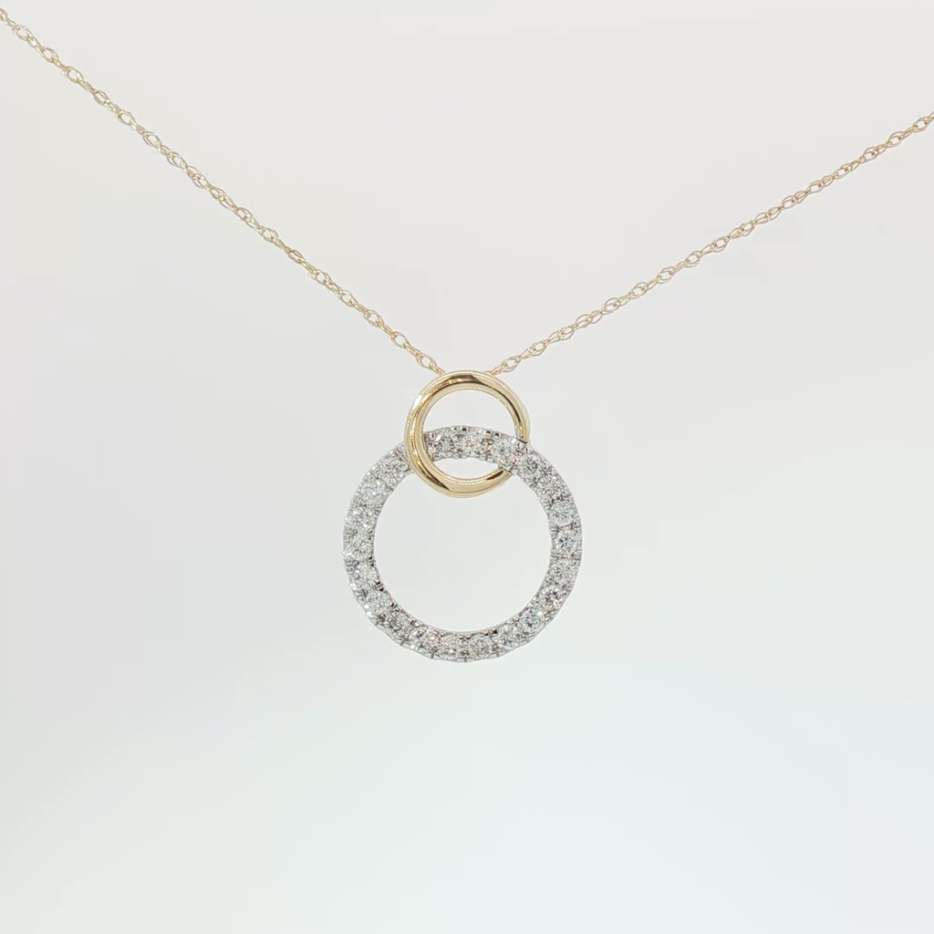 Intertwined circle pendant