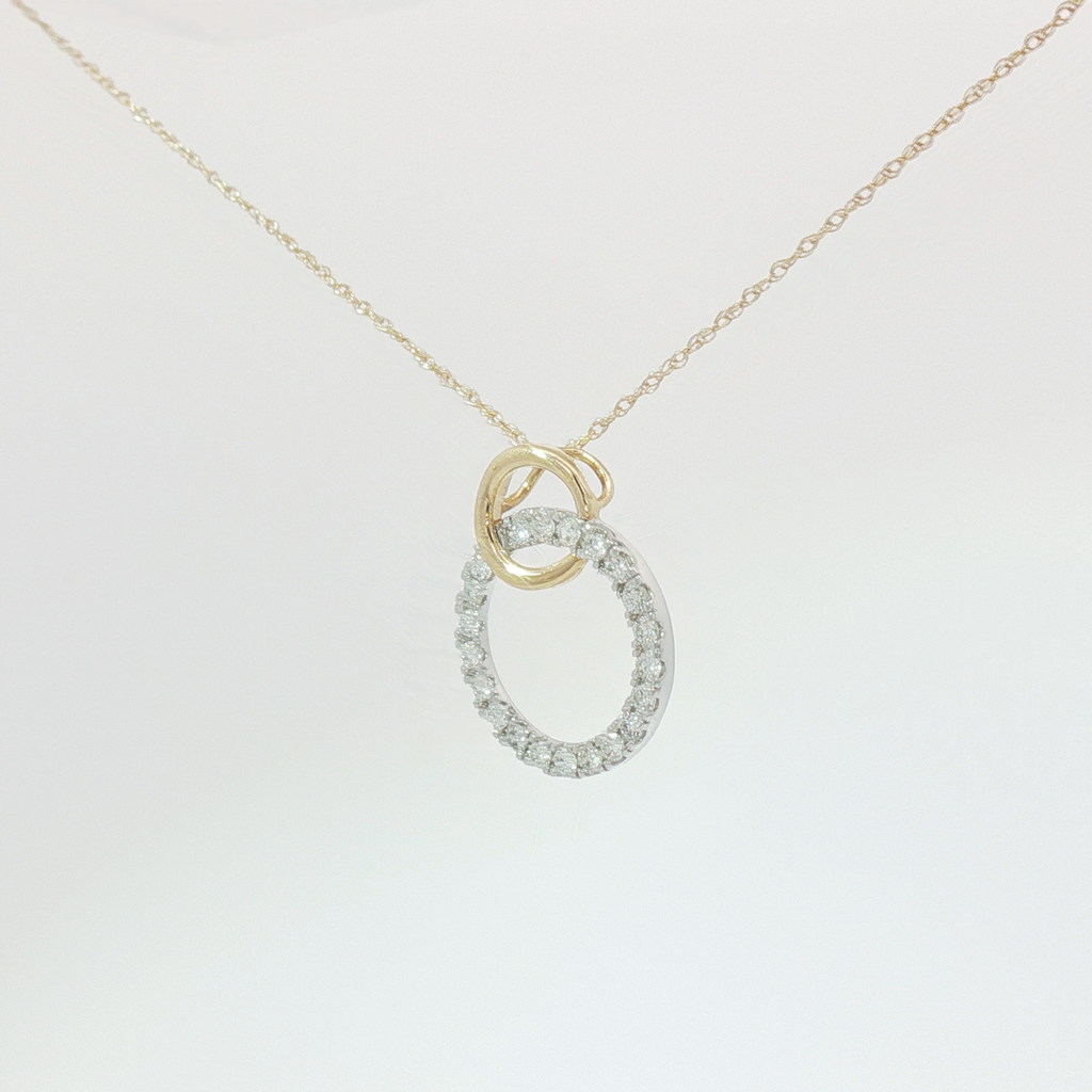 Intertwined circle pendant
