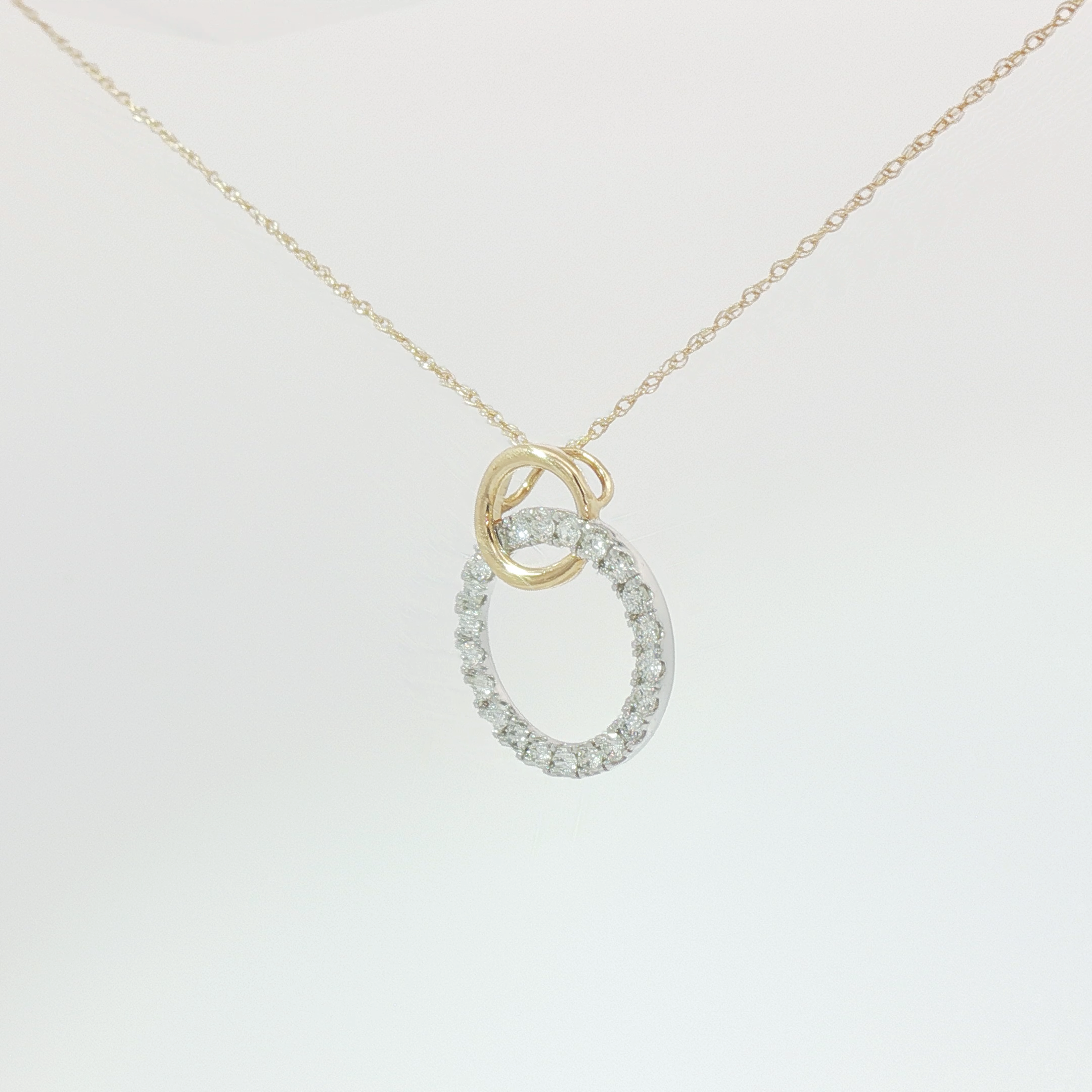 Intertwined circle pendant