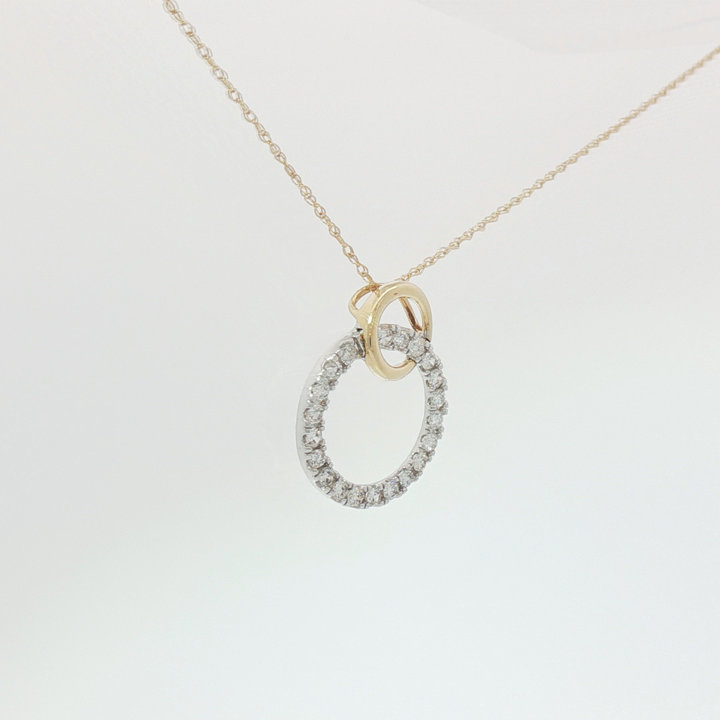 Intertwined circle pendant
