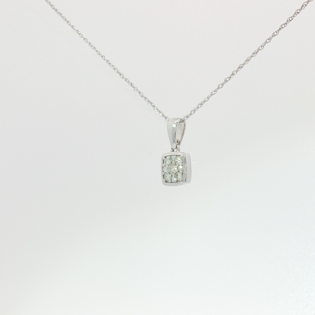 Petite square pendant