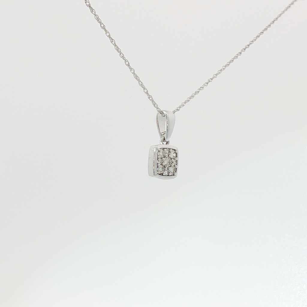 Petite square pendant