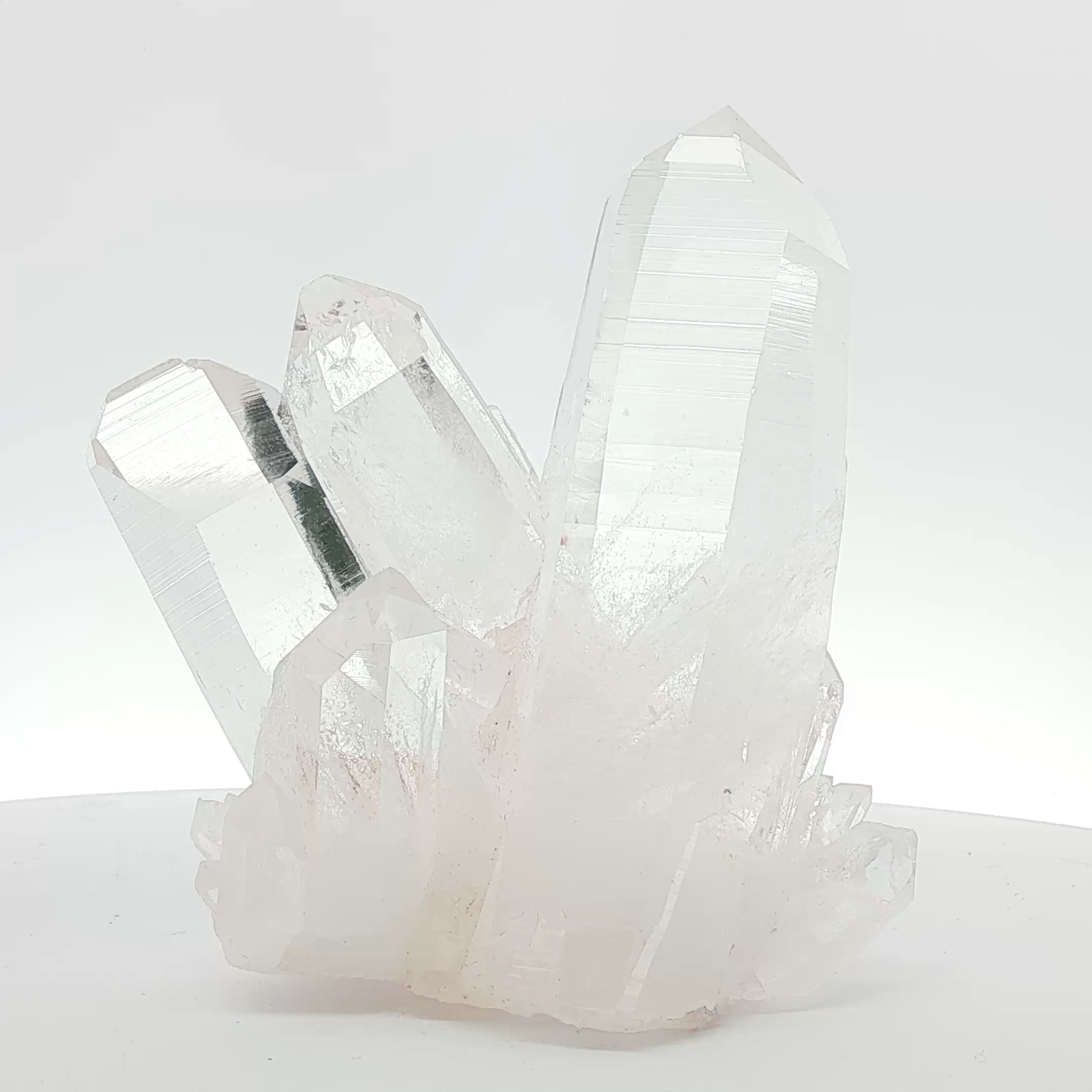 Pink Colombian quartz with phantom inclusions