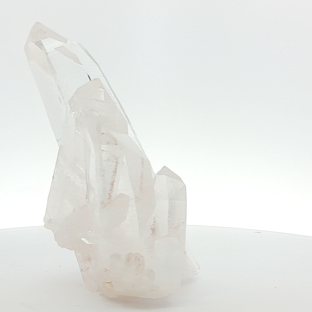 Pink Colombian quartz with phantom inclusions