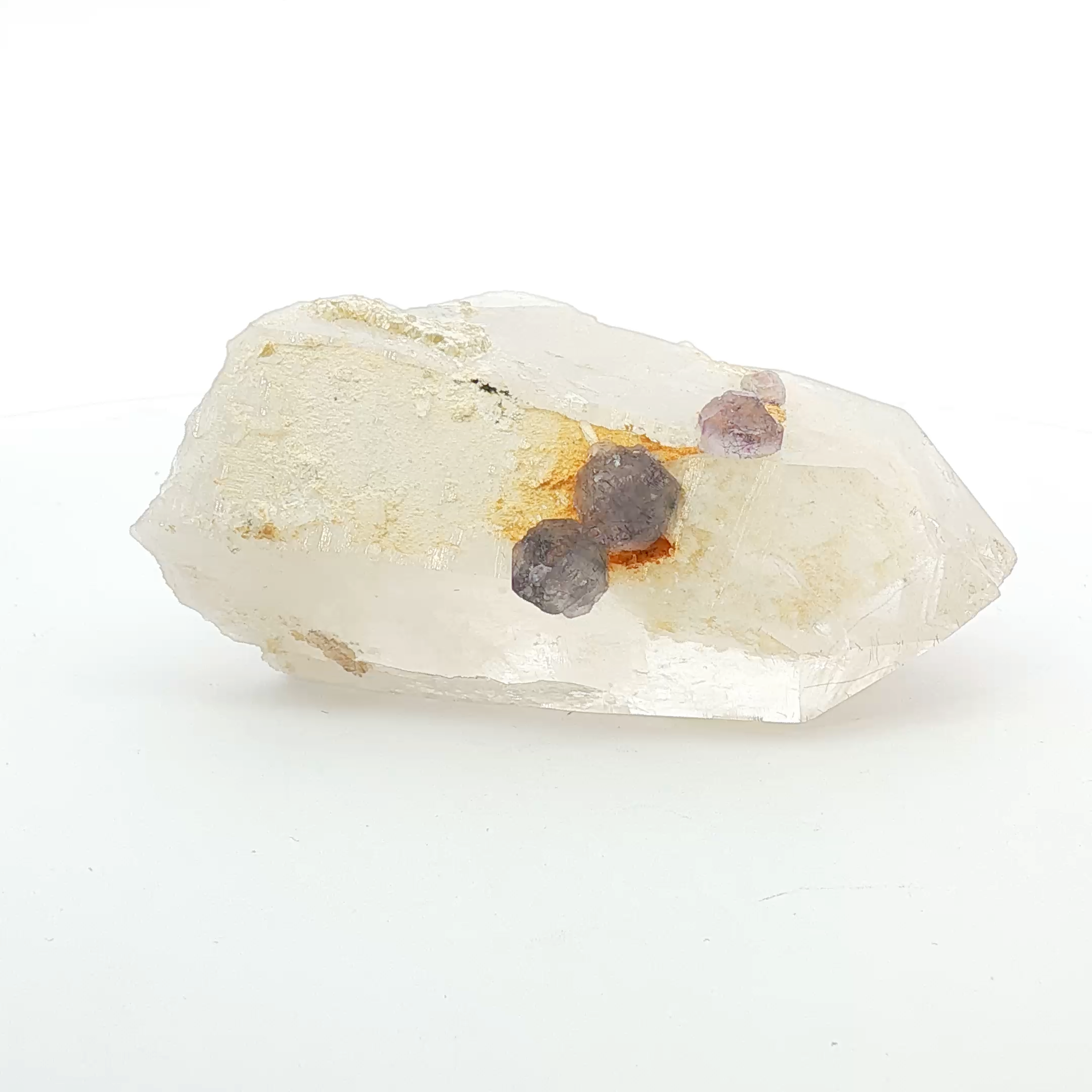 Fluorite on quartz phantom