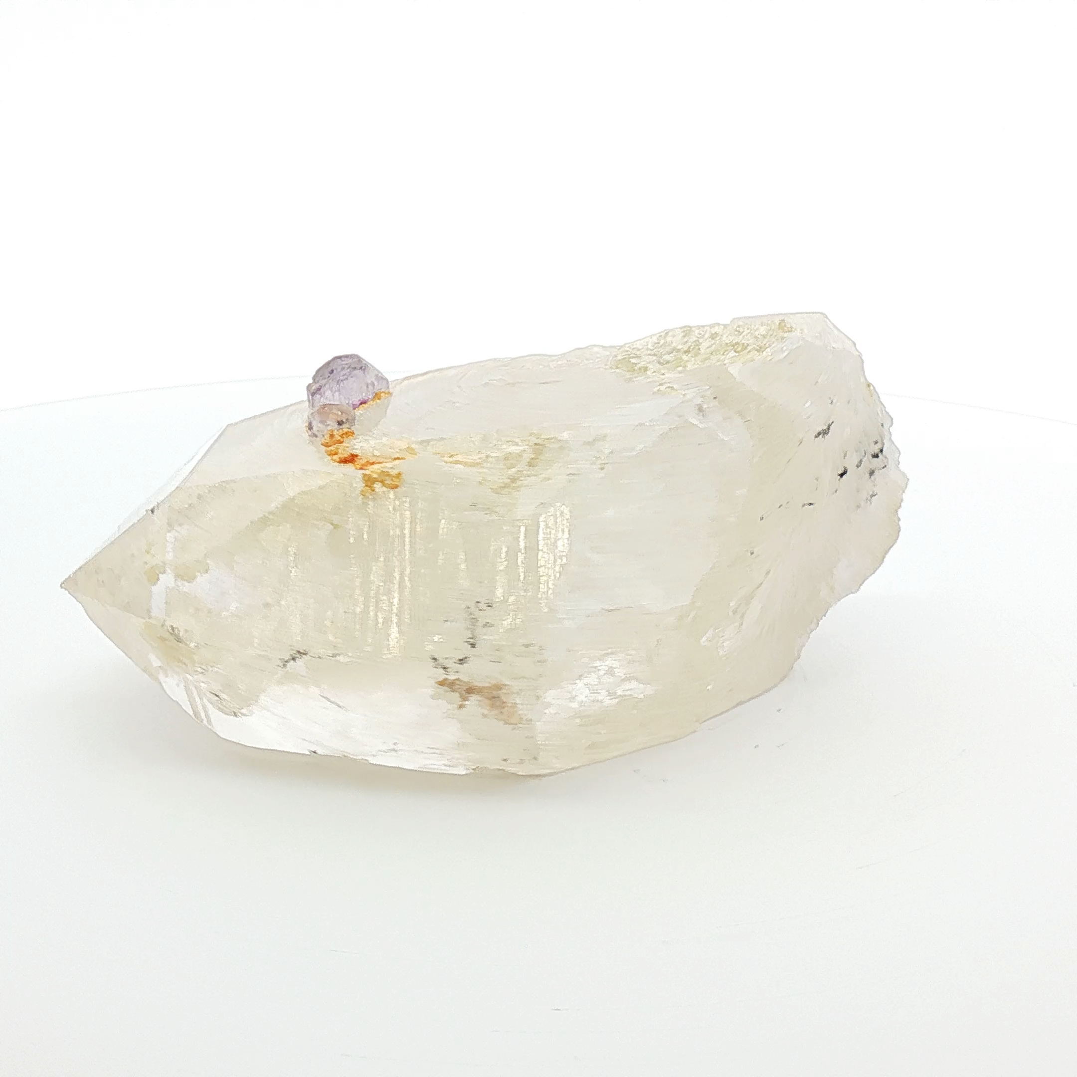Fluorite on quartz phantom