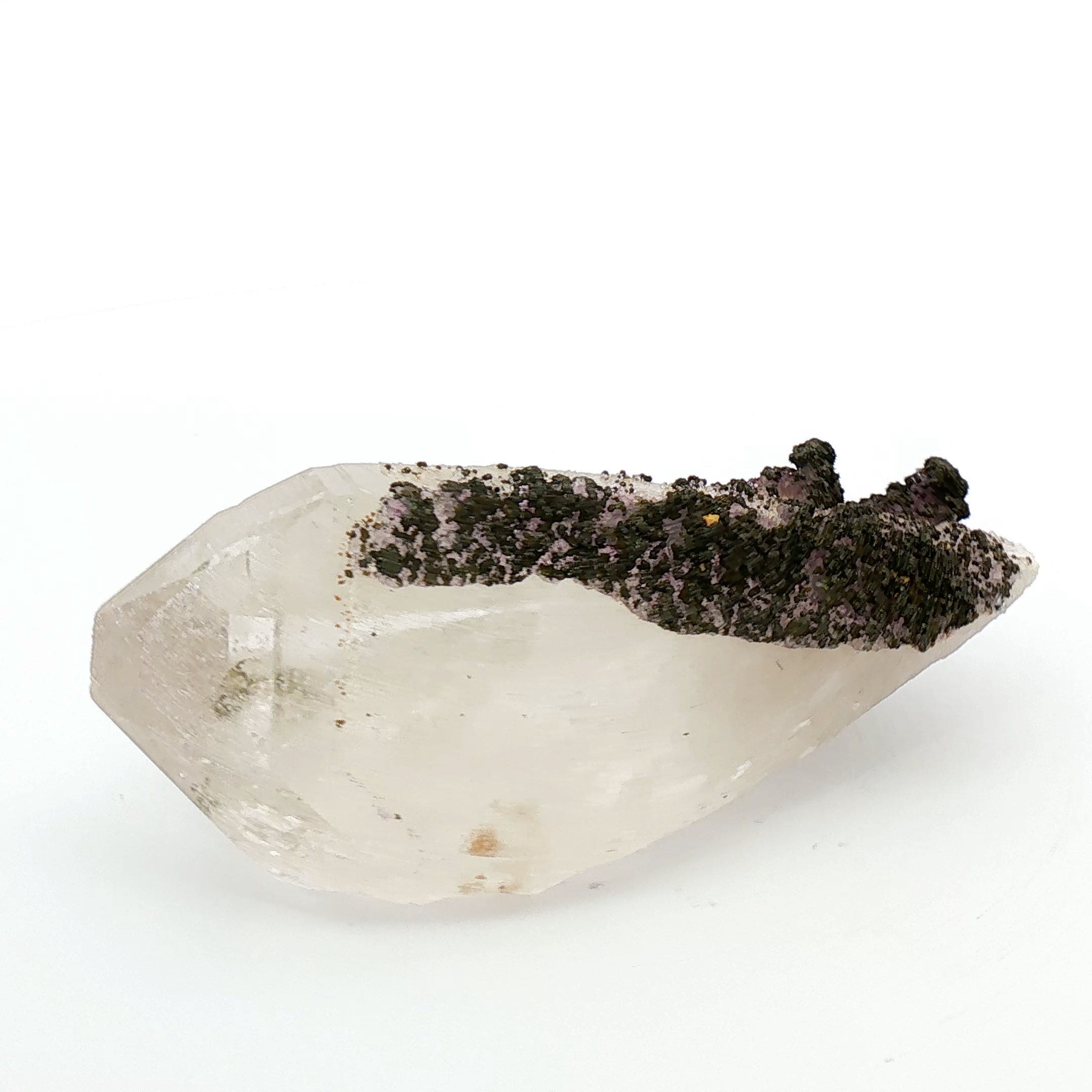 Fluorite, arsenopyrite on quartz