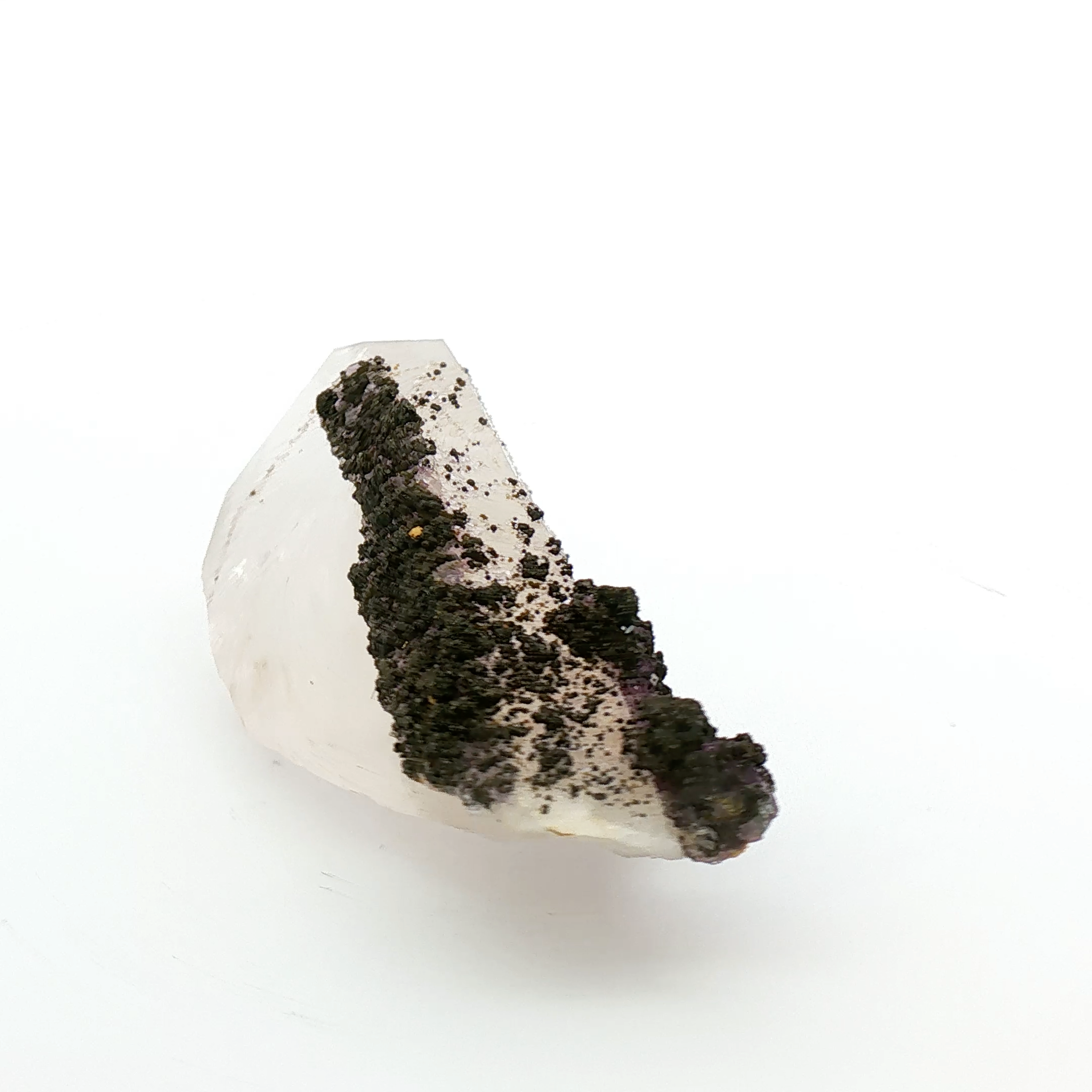 Fluorite, arsenopyrite on quartz