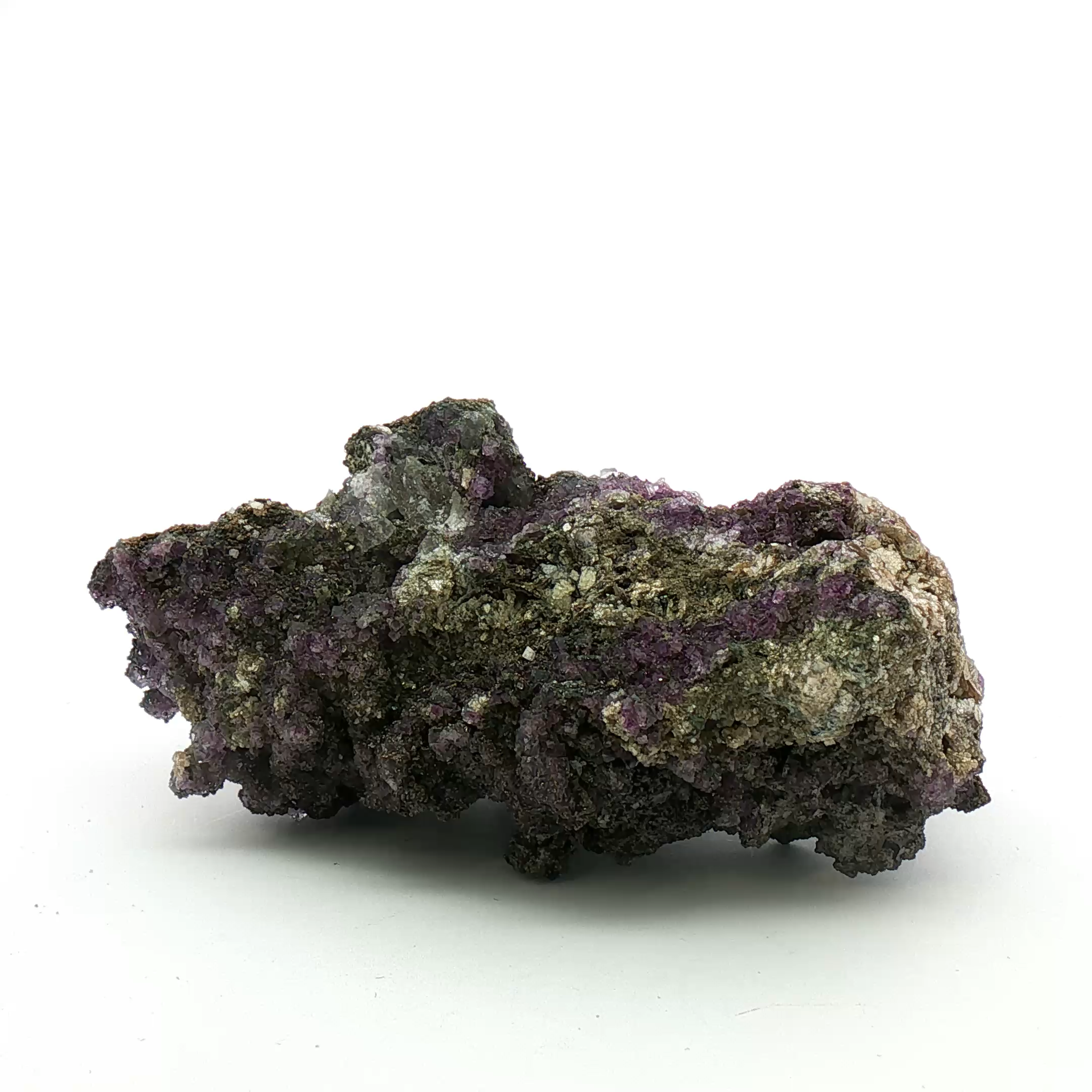 Fluorite, muscovite, arsenopyrite