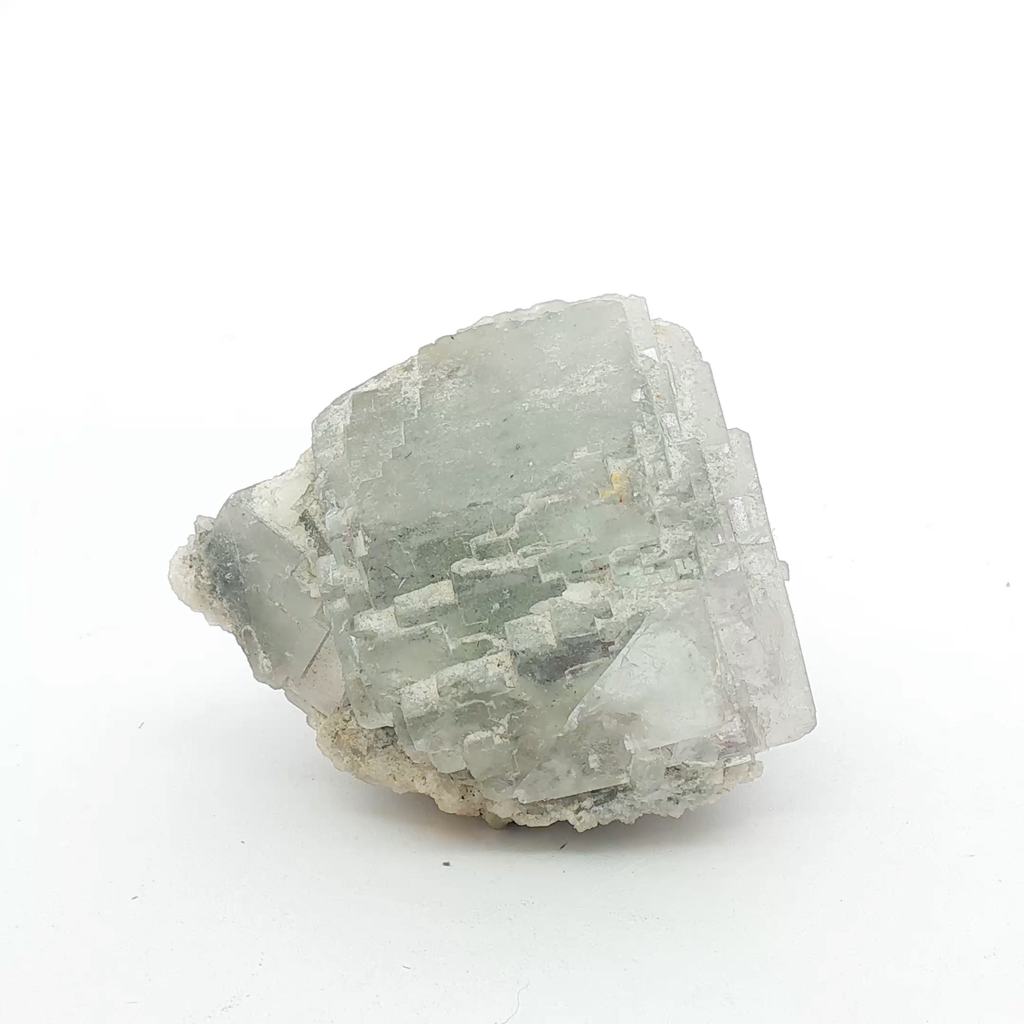 Calcite on fluorite