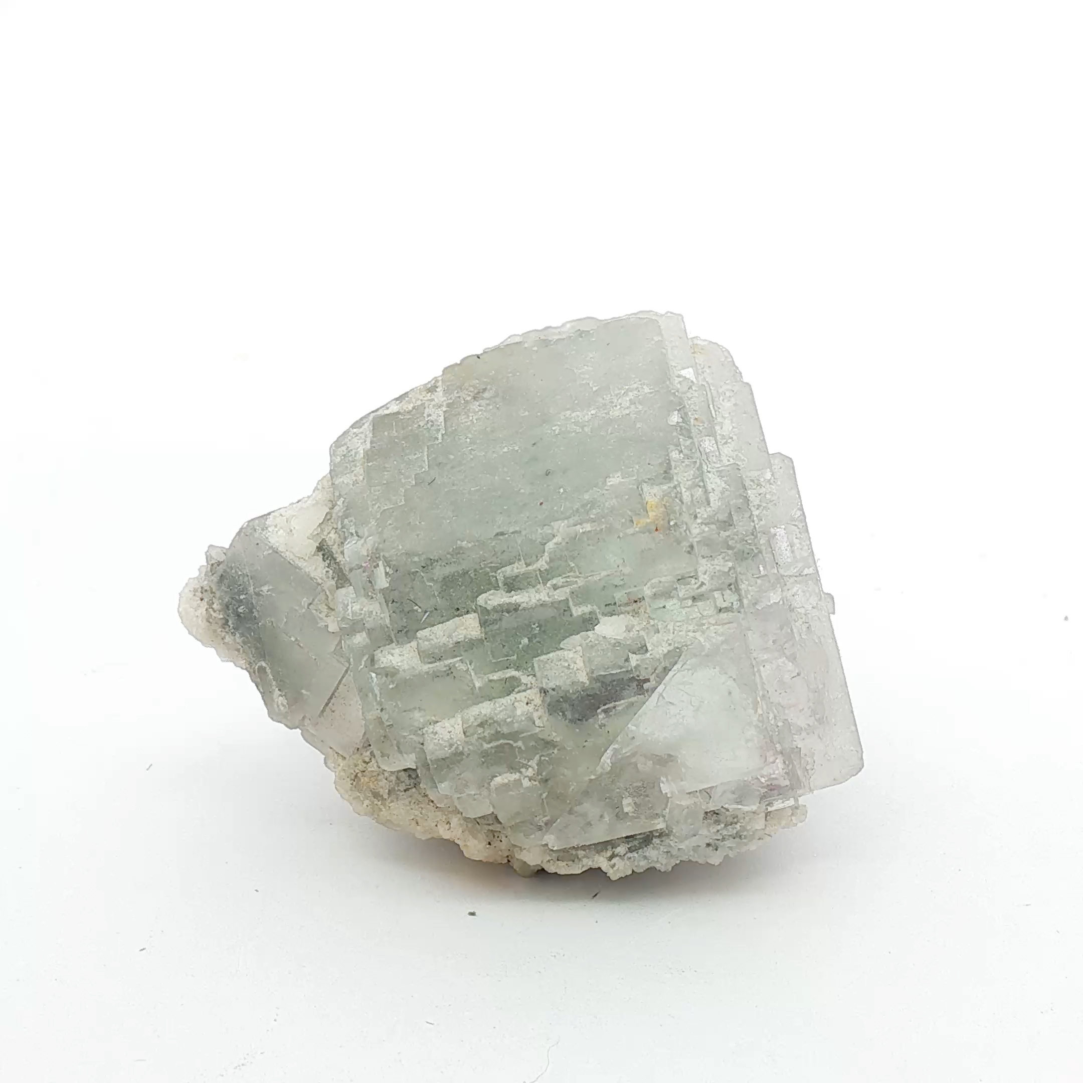 Calcite on fluorite