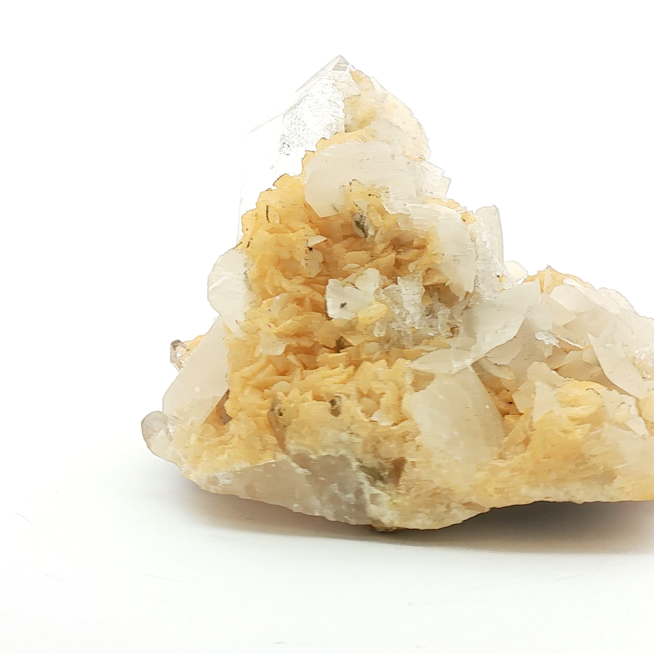 Quartz on calcite