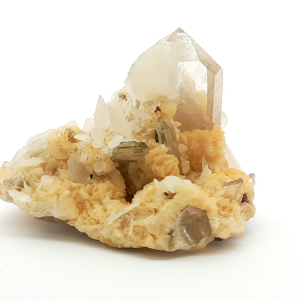 Quartz on calcite