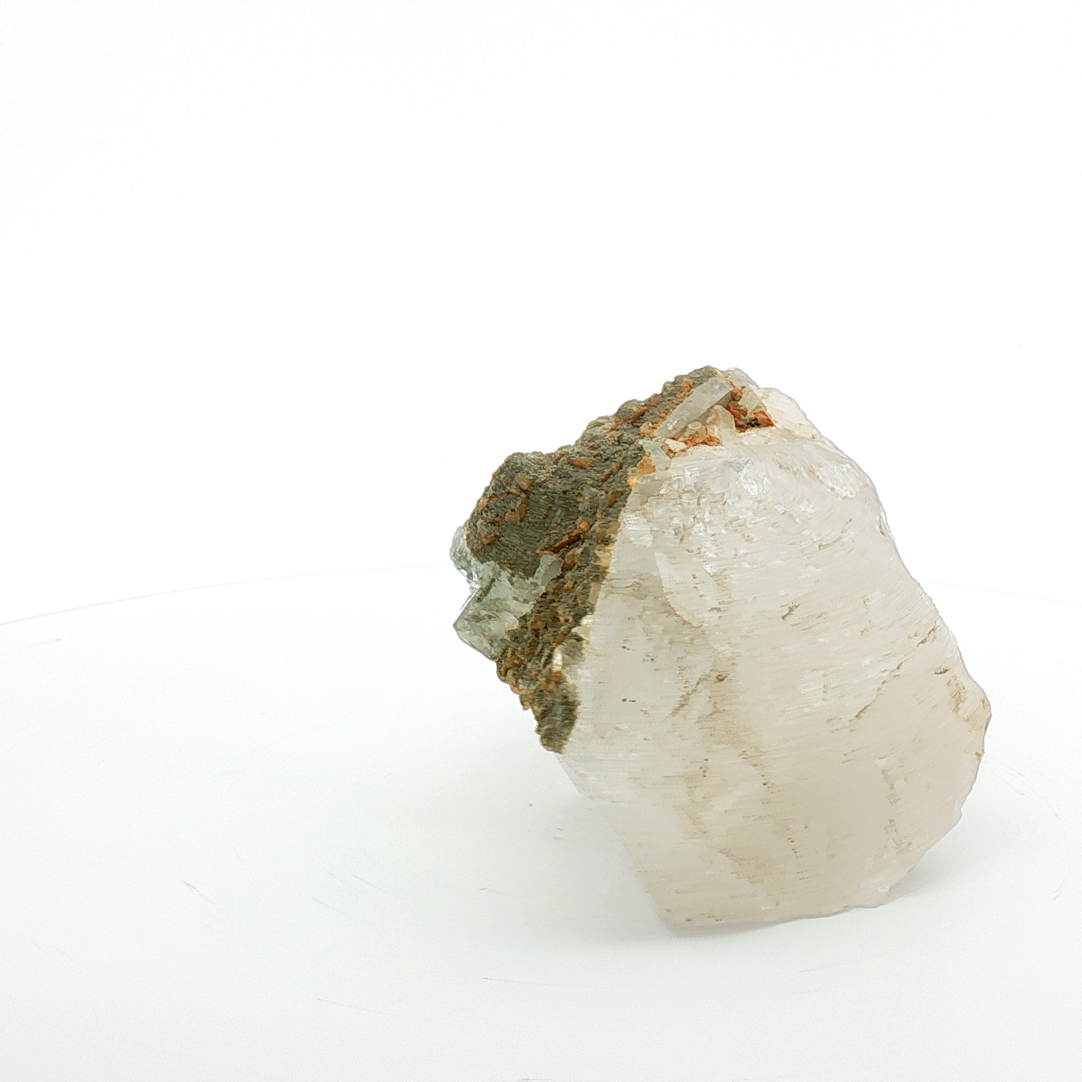 Fluorite, feldspar on quartz