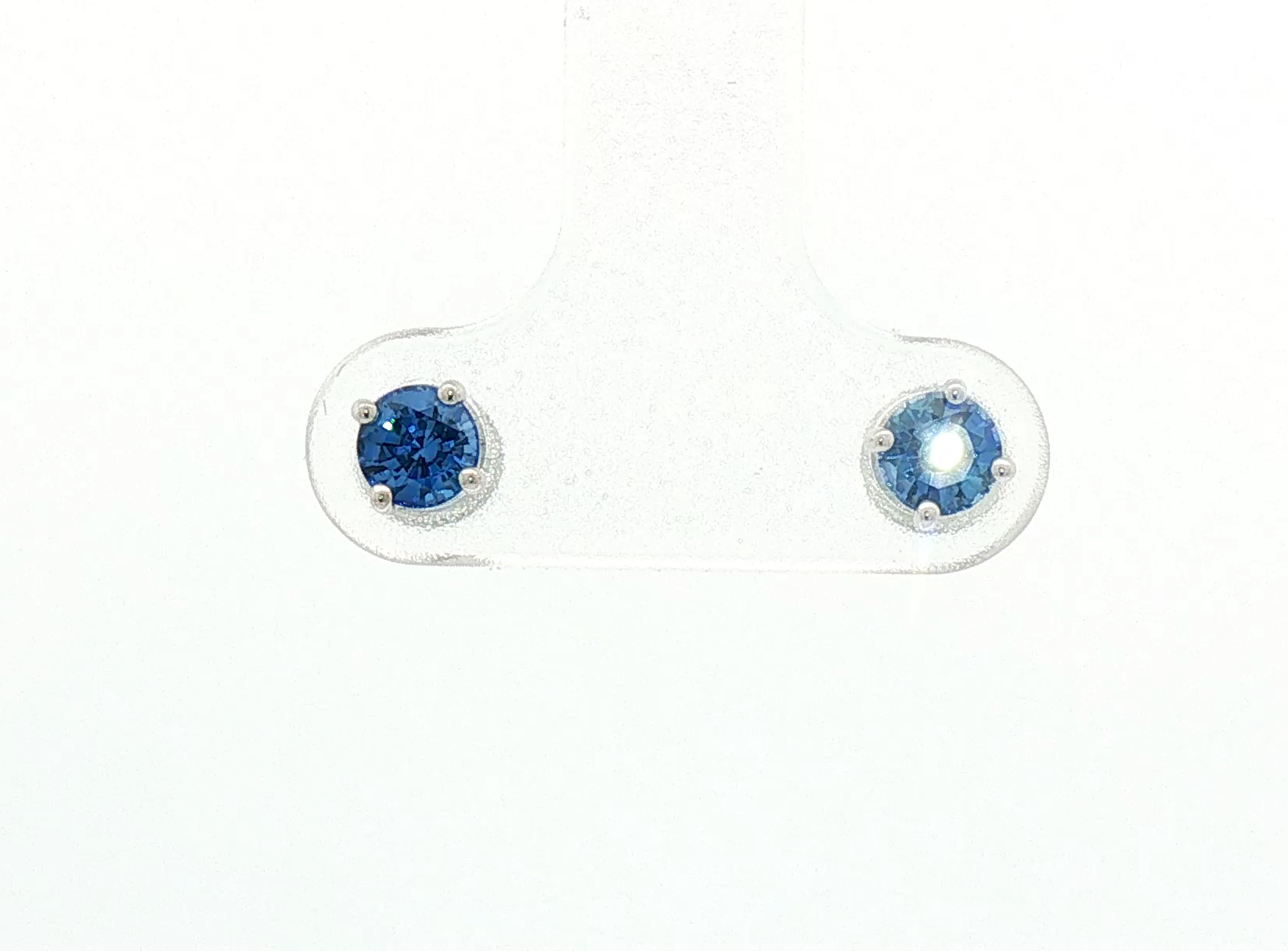 Blue sapphire studs