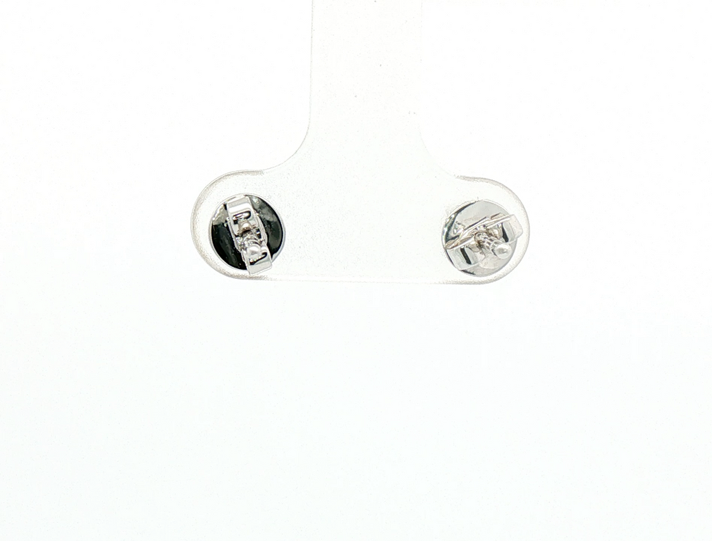 Yellow sapphire studs