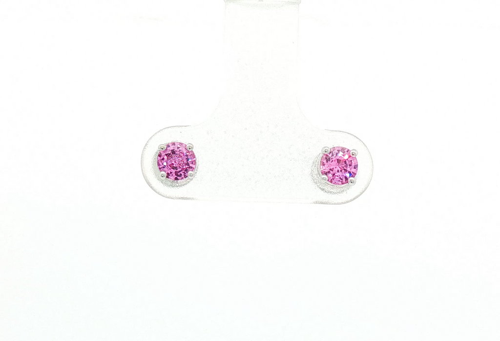 Pink sapphires studs