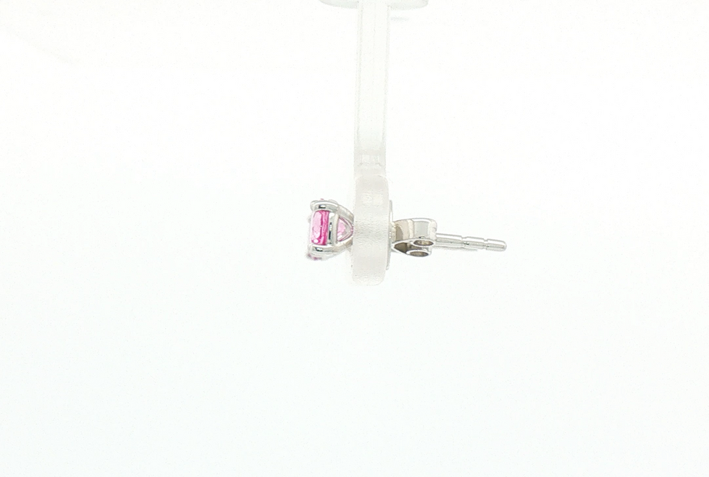 Pink sapphires studs