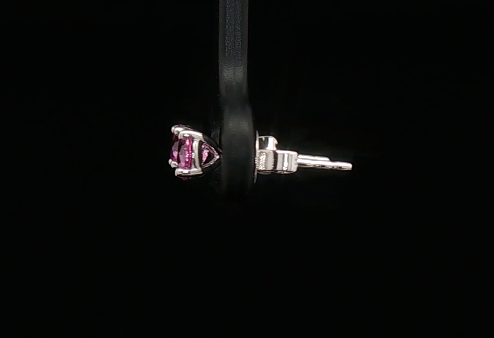 Pink sapphires studs